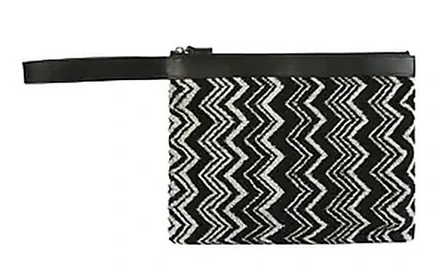 Missoni Zig Zag Pochette 2 — קלאץ׳ לנשים, בצבע Black / White