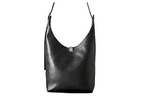 Lou Lou Studio Andrea Leather Shoulder Bag — תיק כתף לנשים, בצבע Black