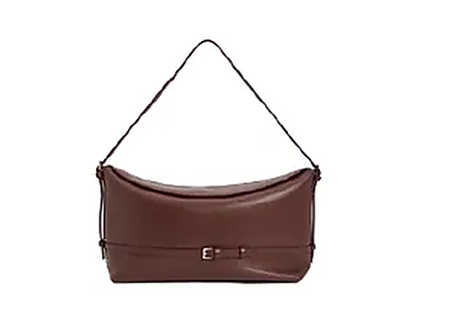 Lou Lou Studio Lou Leather Shoulder Bag — תיק כתף לנשים, בצבע Dark Brown