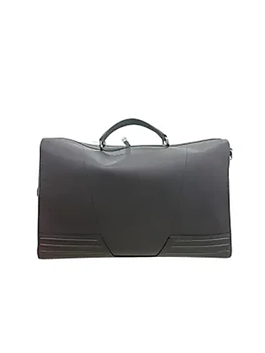 Ferrari Travel Bag Hammered Leather — תיק נסיעות לנשים, בצבע Dark Brown