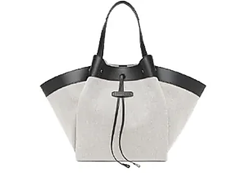 Ferrari Tote Canvas E Pelle — תיק טוט לנשים, בצבע Black