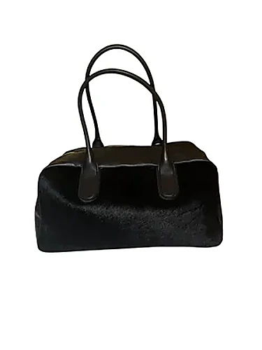 Lou Lou Studio Leather And Calf Hair Tote — תיק טוט לנשים, בצבע Black