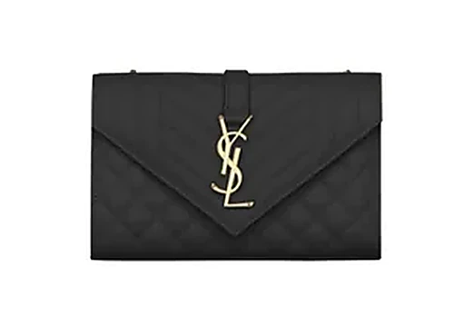 Saint Laurent Envelope Bag — תיק כתף לנשים, בצבע Black