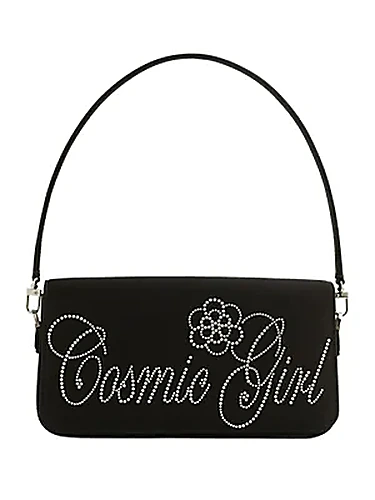 Mach & Mach Baguette Cosmic Girl — תיק כתף לנשים, בצבע Black