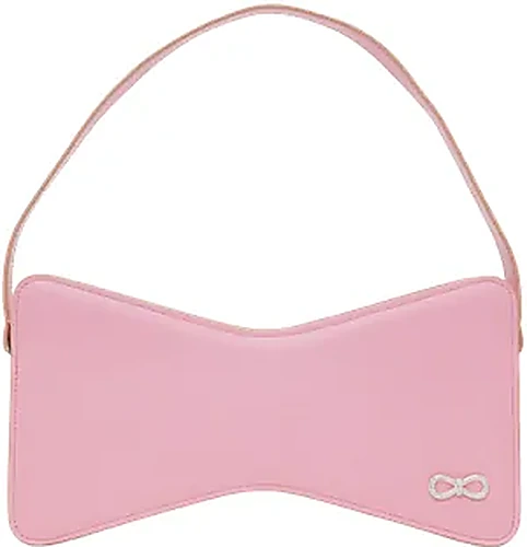 Mach & Mach Bow Baguette — תיק כתף לנשים, בצבע Baby Pink