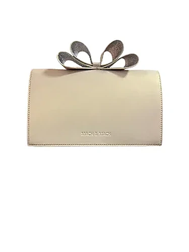 Mach & Mach Le Cadeau Pearl — תיק כתף לנשים, בצבע White