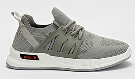 U.S. Polo Assn. Brush — נעליים לגברים, בצבע Grey