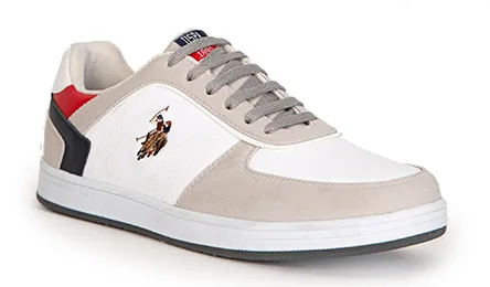 U.S. Polo Assn. Ennis — נעליים לגברים, בצבע White