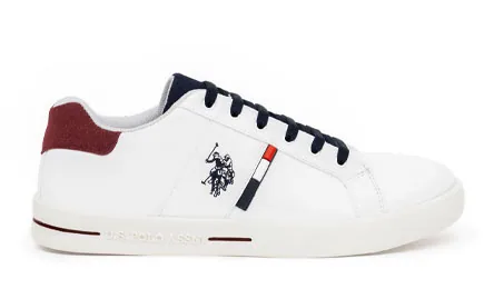 U.S. Polo Assn. Lisse — נעליים לגברים, בצבע White