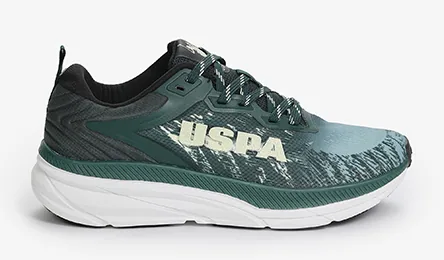 U.S. Polo Assn. Dark Green Shoes — נעליים לגברים, בצבע Dark Green
