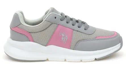 U.S. Polo Assn. Light Grey Shoes — נעליים לנשים, בצבע Light Grey