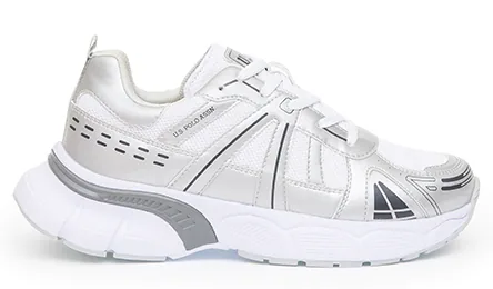 U.S. Polo Assn. Betsy — סניקרס לנשים, בצבע Silver
