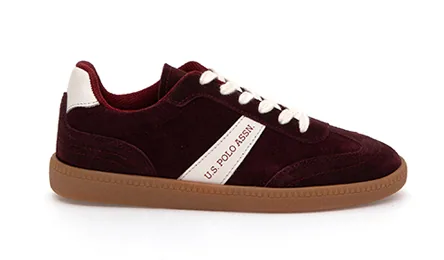 U.S. Polo Assn. Piarko — סניקרס לנשים, בצבע Burgundy