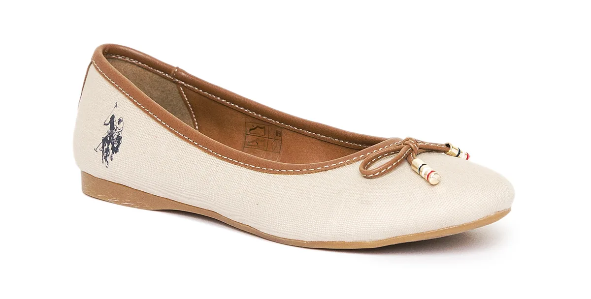 U.S. Polo Assn. Leslie — נעליים לנשים, בצבע Beige