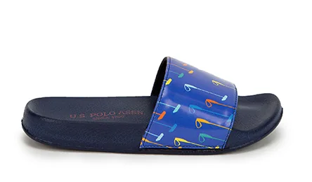 U.S. Polo Assn. Hebron — נעליים לבנים, בצבע Navy