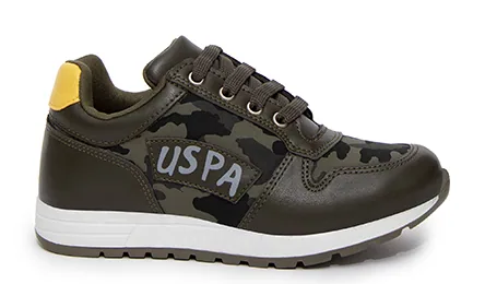 U.S. Polo Assn. Dagda — נעליים לבנים, בצבע Khaki