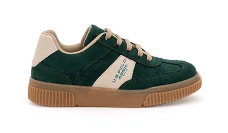 U.S. Polo Assn. Penta — נעליים לבנים, בצבע Dark Green