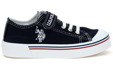 U.S. Polo Assn. Linen — נעליים לבנים, בצבע Navy