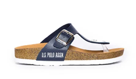 U.S. Polo Assn. Andora — נעליים לבנים, בצבע Navy