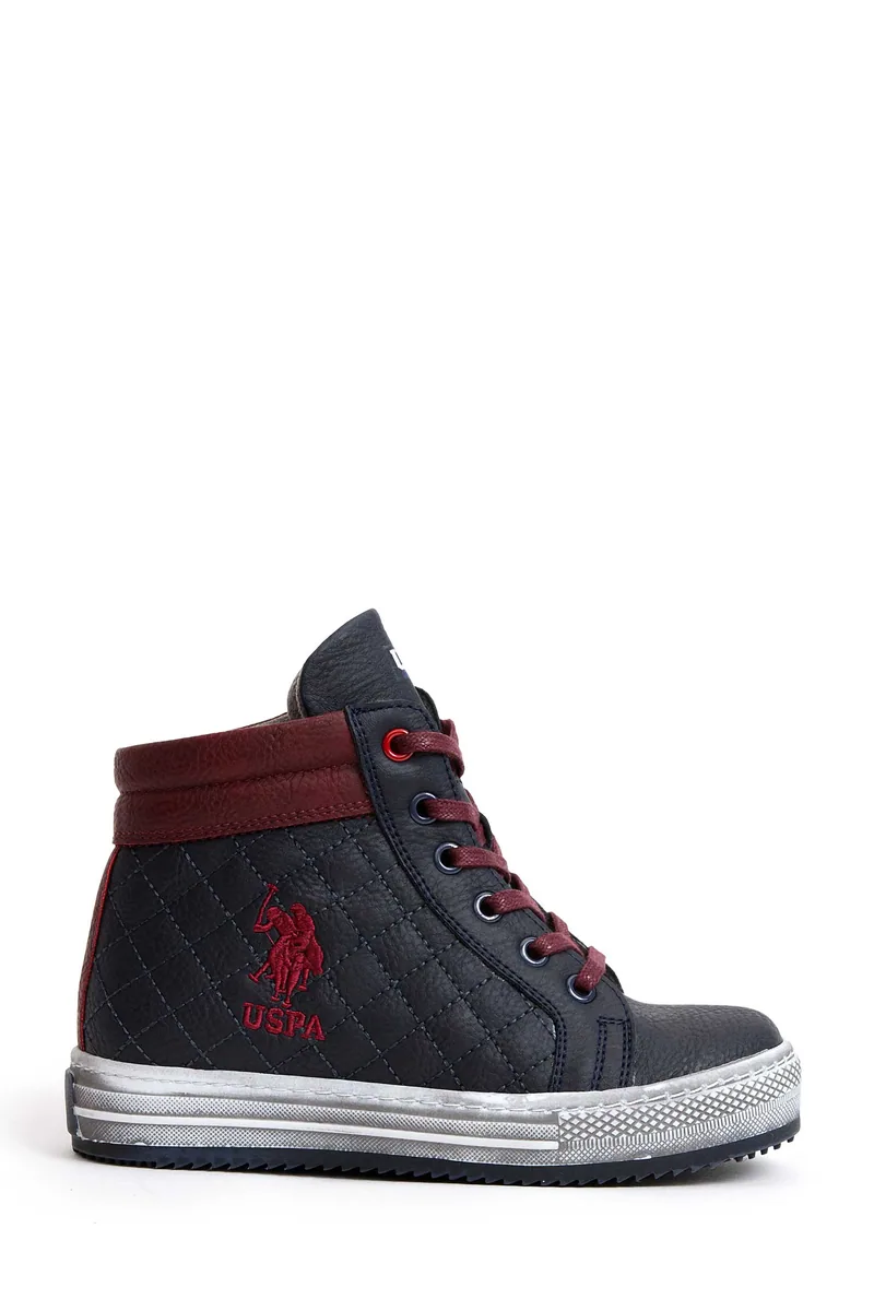U.S. Polo Assn. Harold — נעליים לבנים, בצבע Navy