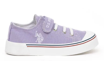 U.S. Polo Assn. Linen — נעליים לבנות, בצבע Lilac