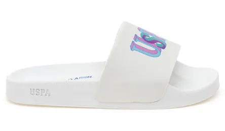 U.S. Polo Assn. Trano — כפכפי שלוקס לבנות, בצבע White