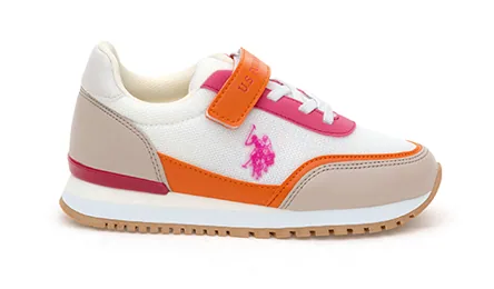 U.S. Polo Assn. Hardy — סניקרס לבנות, בצבע Melon