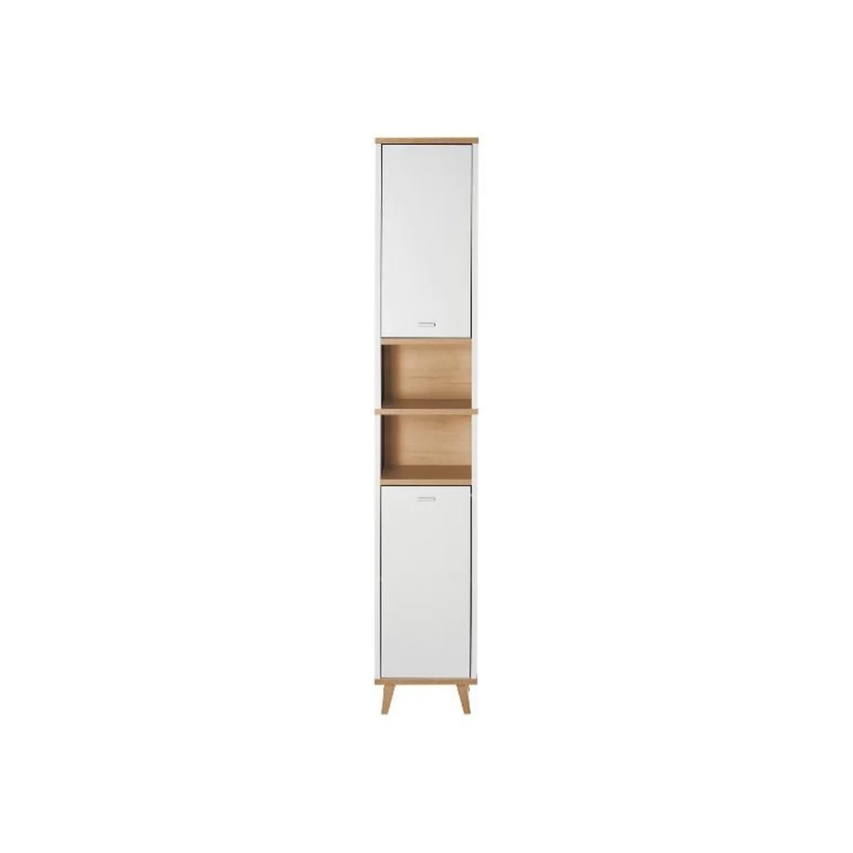 LIVARNO HOME ארון גבוה קורפו 2 דלתות ו-2 תאים, אלון ארטיזן/אנטרציט — ארון ללבית, בצבע As pictured