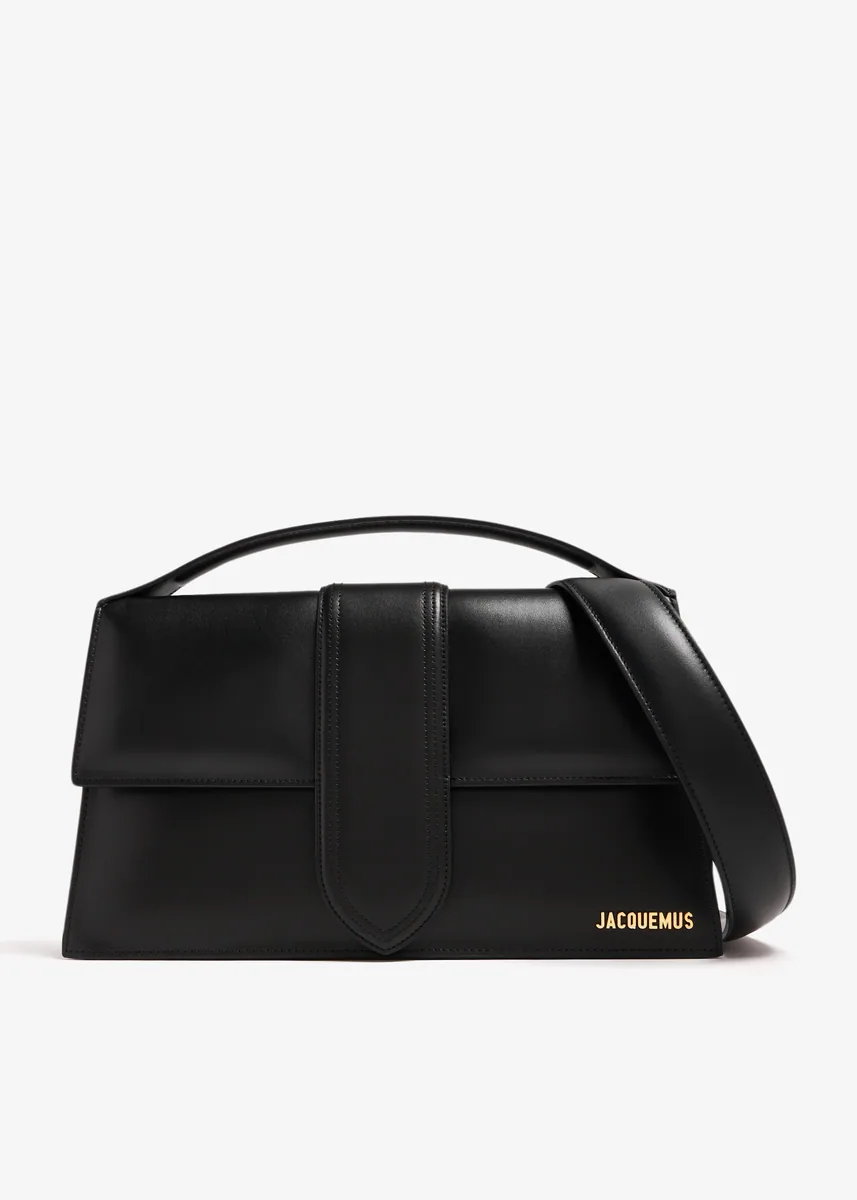 Jacquemus Bambinou — תיק כתף לנשים, בצבע Black / Gold