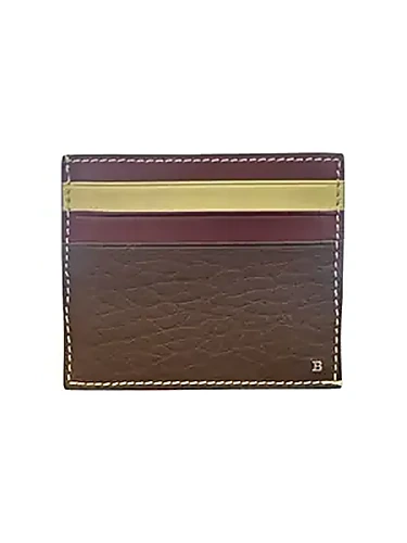 Bally Card Holder בצבע Brown And