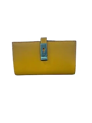 Bally Card Holder Big Plein בצבע Yellow