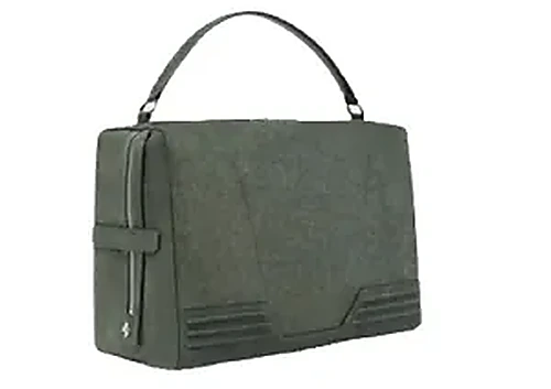 Ferrari Tote Bag Suede בצבע Dark Green / Dark Blue
