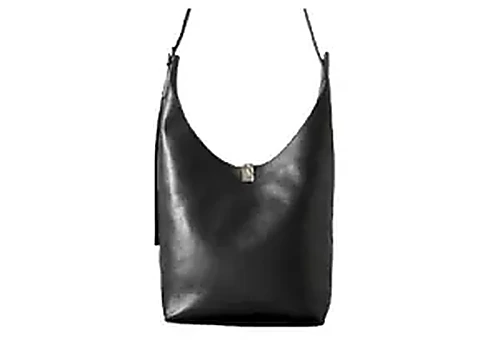Lou Lou Studio Andrea Leather Shoulder Bag בצבע Black