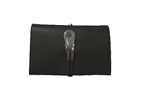 Giada Rote Leder Clutch בצבע Black