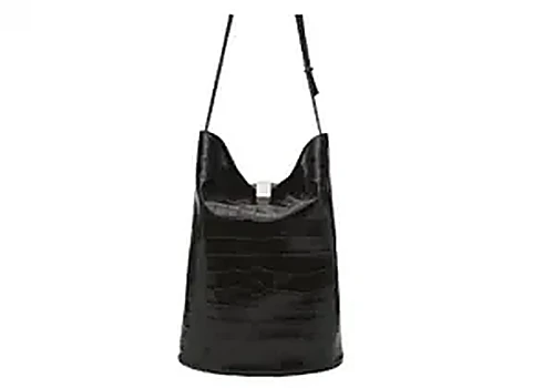 Lou Lou Studio Cocco Leather Shoulder Bag בצבע Bourgundy Cocco