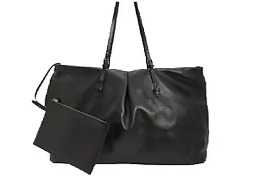 Lou Lou Studio Tatiana Leather Shoulder Bag בצבע Black