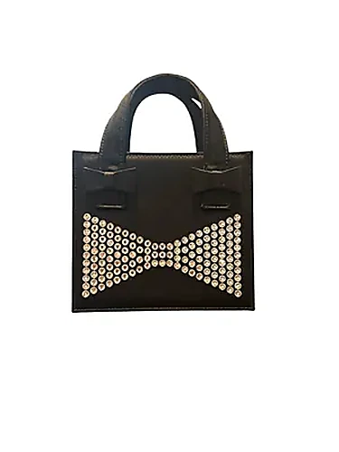 Mach & Mach Elsa Crystal Bag בצבע Black