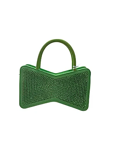 Mach & Mach Bow Shape Crystalized בצבע Green
