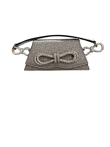 Mach & Mach Samantha Mini Glitter בצבע Silver