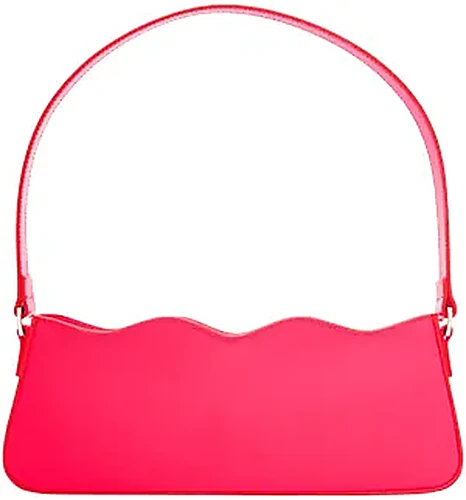 Mach & Mach Wave Baguette Bag בצבע Fluo Pink