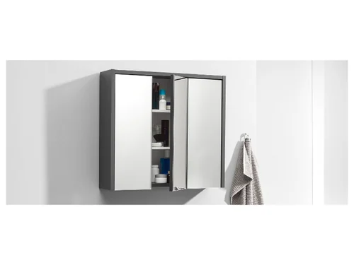LIVARNO HOME ארונית אמבטיה עם מראה 'אוסלו' בצבע White