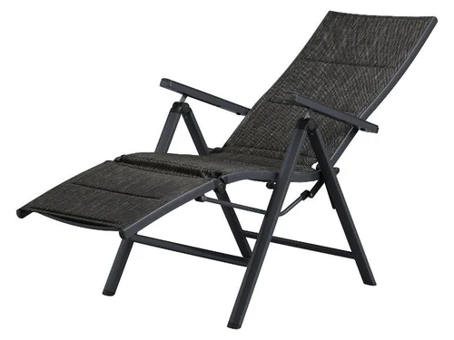 LIVARNO כורסת רגיעה אלומיניום 'טורונטו' בצבע Anthracite