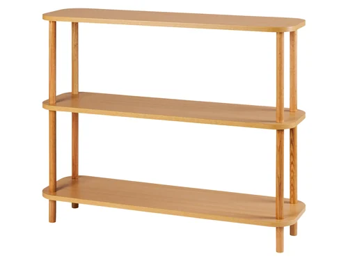 LIVARNO home יחידת מדפים עם פינות מעוגלות — 100×30×80 ס"מ בצבע Oak
