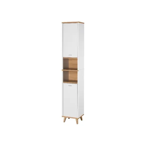 LIVARNO HOME ארון גבוה לחדר רחצה, לבן, לבן בצבע לבן