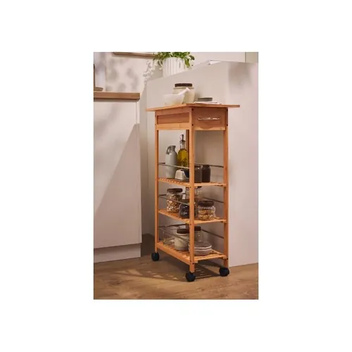 LIVARNO HOME עגלת נישה למטבח, במבוק