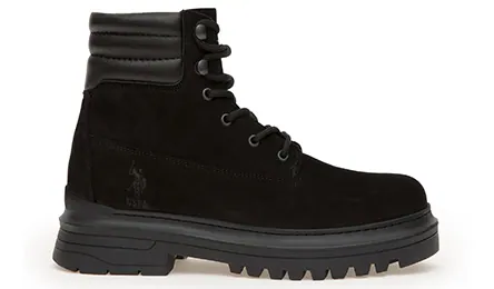 U.S. Polo Assn. Black Shoes בצבע Black
