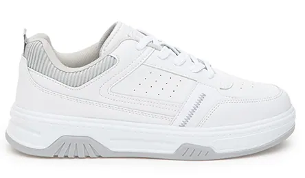 U.S. Polo Assn. White Shoes בצבע White