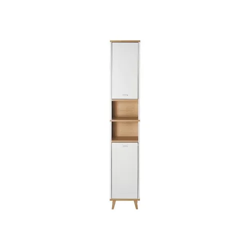 LIVARNO HOME ארון גבוה קורפו 2 דלתות ו-2 תאים, אלון ארטיזן/אנטרציט בצבע As pictured