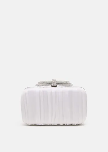 Mach & Mach Double Bow Clutch בצבע White